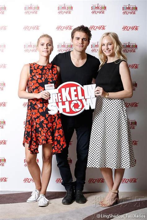 Candice Accola Claire Holt Paul Wesley Vampire Diaries Cast