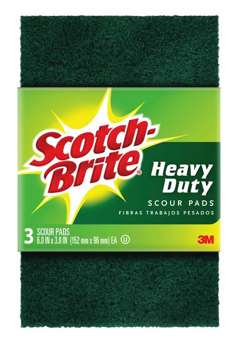 Scotch Brite Heavy Duty Scour Pad 3 Count