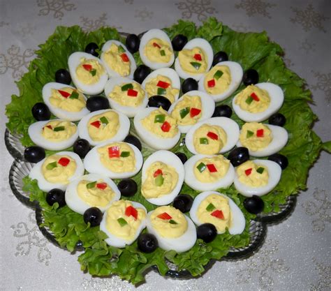 Festive Deviled Eggs Displayed For A Merry Christmas Amazing Food