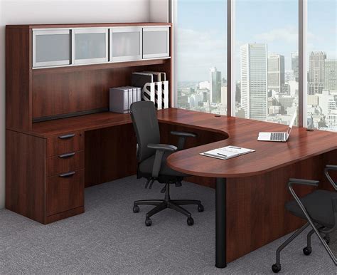 Peninsula Office Desk With Hutch Madison Liquidators