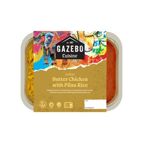 Gazebo Butter Chicken And Pilau Rice 4 X 400g The Cress Company