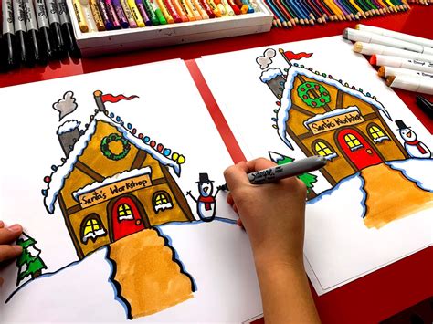 How To Draw Santa Art For Kids Hub