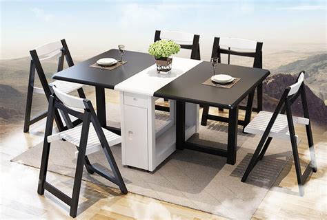 Table Dining Table Home Telescopic Folding Small Apartment Simple Solid