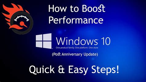 How To Boost Performance In Windows 10 Gaming Performance Fps Boost