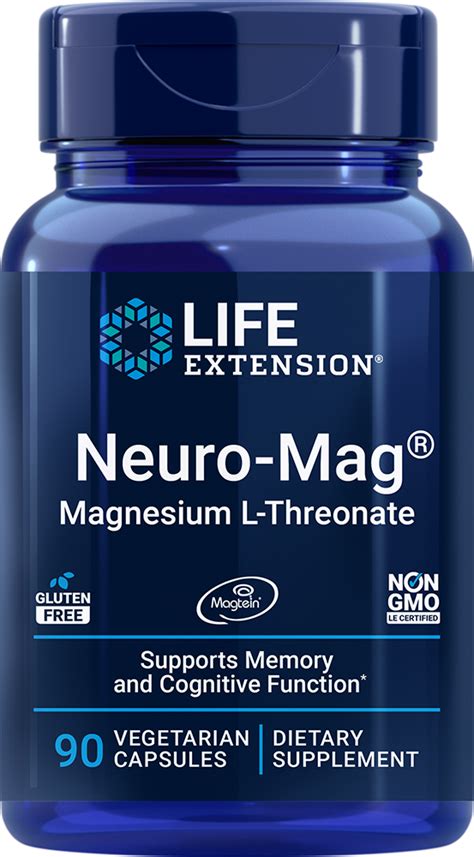 Neuro Mag Magnesium L Threonate 90 Capsules Life Extension