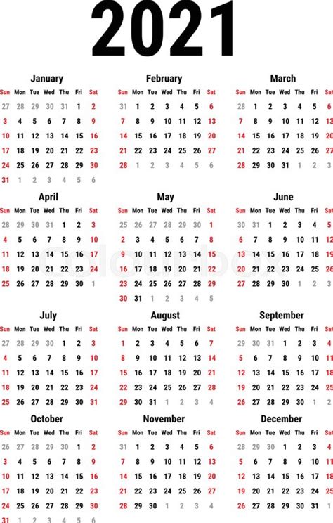 calendar   year  white stock vector colourbox