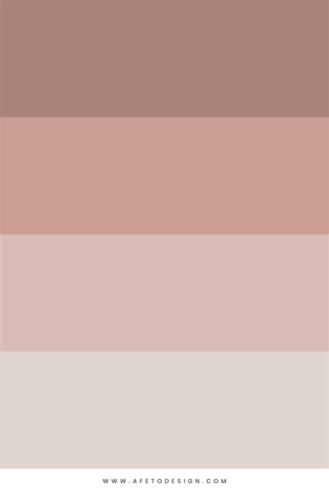 Paleta de Cores Rose e Nude Paletas de cores neutras Inspiração de