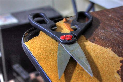 Scissors Sitting On Table Image Free Stock Photo Public Domain