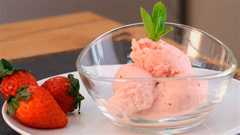 Receta helado de fresa casero sin azúcar Cocinatis