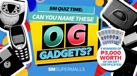 Cyber Month Sm Quiz Time Name The Gadgets Sm Supermalls Sm
