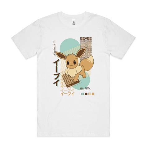 Eevee Pokemon T Shirt Pukeko Design Studio