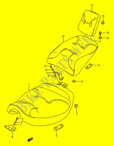 Seat For Suzuki Intruder 1400 1987 Suzuki Motorcycles Genuine Spare