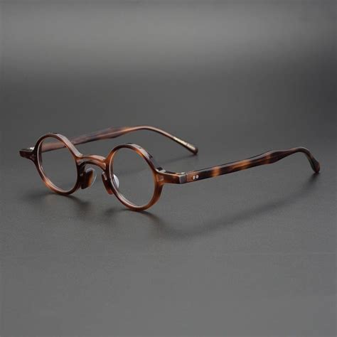 Acetate Small Round Glasses Men Women Vintage Retro Clear Lens Optical Eyeglasses Frame