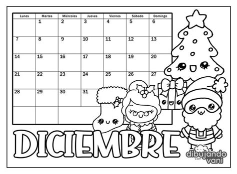 Diciembre 2020 Para Imprimir Calendario Para Niños Calendario De