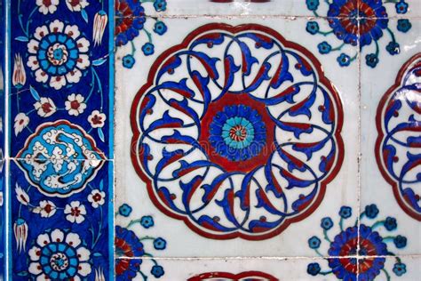 Traditional Iznik Tiles Ceramics TURKEY Stock Image Image Of