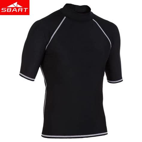 Buy Sbart Short Sleeve Rash Guard Men Black Wetsuit
