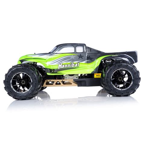 Exceed Hannibal Monster Truck 1 5th Giant Scale 32cc Gas Engine 2 4ghz Aa Green Rtr