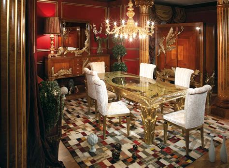 Italian Dining Set With A Touch Of Graceful Elegance Luxury Italian Classic Furniture