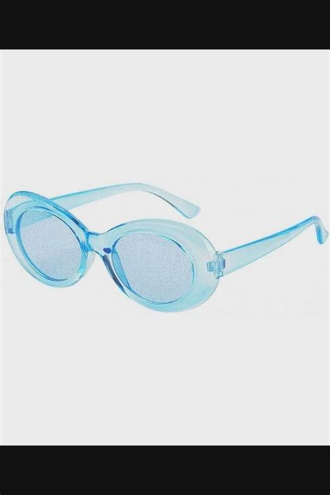 Bold Retro Oval Mod Thick Frame Sunglasses Round Lens Kurt Cobain Clout
