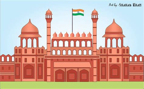 Shahab Khan On Instagram Lal Qila Red Fort Delhi Vector