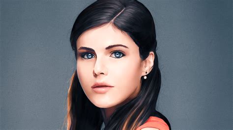 1920x1080 Alexandra Daddario Artwork Laptop Full Hd 1080p Hd 4k