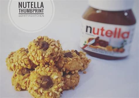 Resep Nutella Thumbprint Cookies Oleh Dhitya S Kitchen Cookpad