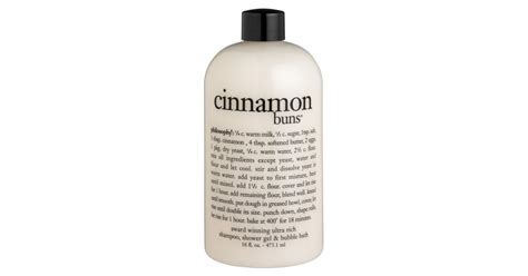 cinnamon buns shampoo shower gel and bubble bath dessert themed beauty products popsugar