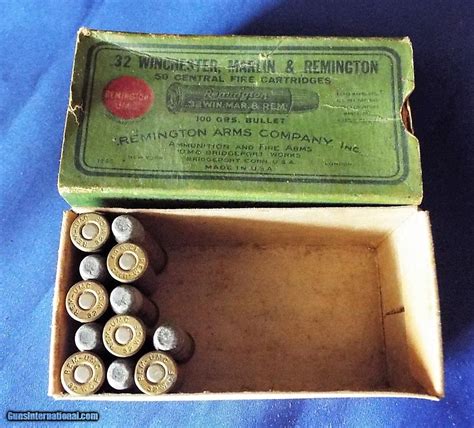 Vintage Remington Black Powder Ammo 32 Winchester Marlin And Remington