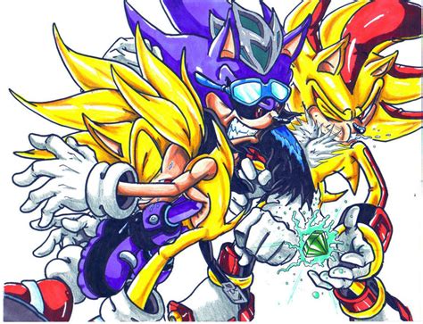 Sscourge Vs Ssonic Sshadow By Trunks24 On Deviantart