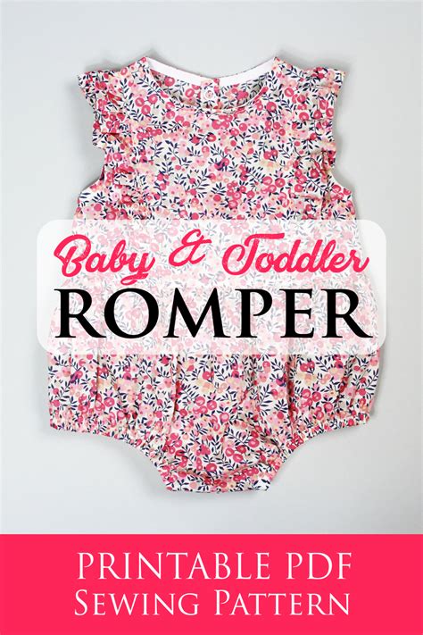 Baby Romper Pdf Sewing Pattern Etsy Romper Sewing Pattern Baby