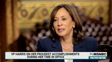 Kamala Harris Says She Has Done Many Things That Have Been