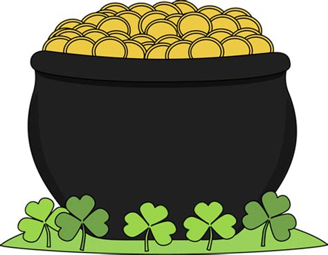St Patrick S Day Clip Art Pot Of Gold Clipart Best Clipart Best