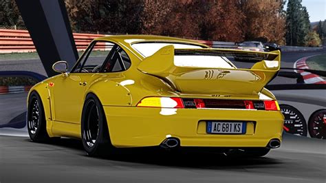 Track Day Porsche 993 911 GT2 Evo X On Nordschleife Sunny November