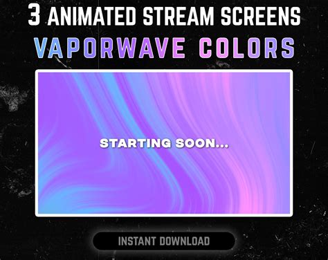 Vaporwave Twitch Overlays Vaporwave Twitch Panels Starting Etsy India