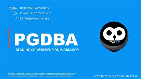 Reading Comprehension Workshop Pgdba 2021 Youtube
