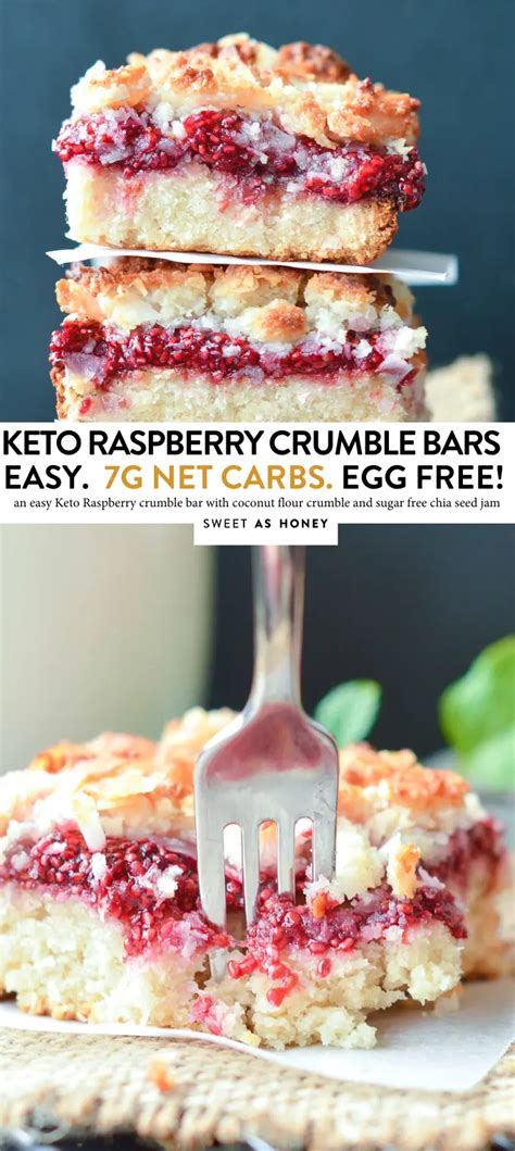 That's why i wanted to develop a recipe for low carb sugar free lemon bars! KETO RASPBERRY CRUMBLE BARS with coconut flour #ketobars # ...