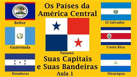 Bandeiras Dos Paises Da America Central Edukita
