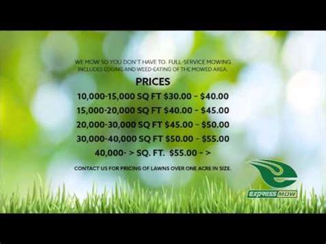 Maybe you would like to learn more about one of these? Lawn Service Pricing - YouTube