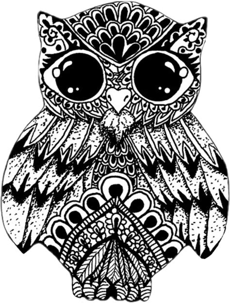 Eulen mandalas zum ausdrucken oder herunterladen kostenlos. owl eule mandala ausmalen - Sticker by magicgirl632