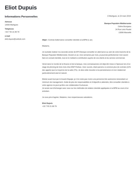 Exemple Lettre De Motivation Pour Alternance En Entreprise 10672 Hot