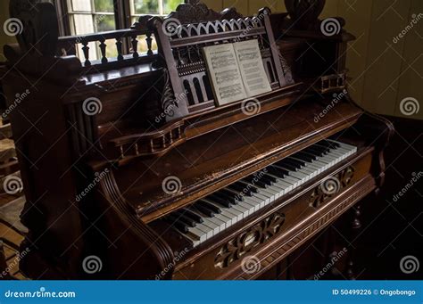Intricate Piano Stock Photo Image Of Play Vintage Organ 50499226
