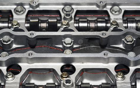Car Engine Cylinder Head Stock Photo Image Of Pistons 127027766