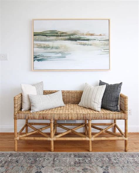 23 Coastal Rattan Benches For Your Beach House