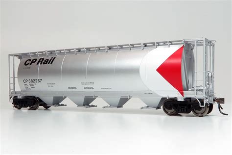 Cdn 3800 Cu Ft Covered Hopper Freight Cars Ho Scale Rapido Trains