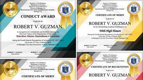 4,000+ vectors, stock photos & psd files. Certificates Editable Templates Free Download - Deped Tambayan pertaining to Classroom ...