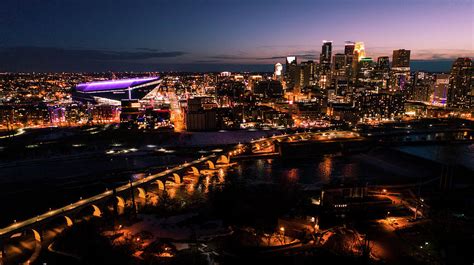 Minneapolis Skyline At Night Photograph By Gian Lorenzo Ferretti Fine