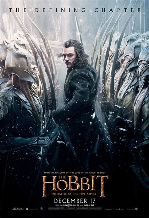 The Hobbit The Battle Of The Five Armies Poster Of Bard And Army Of