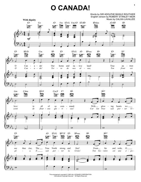 O Canada! | Sheet Music Direct