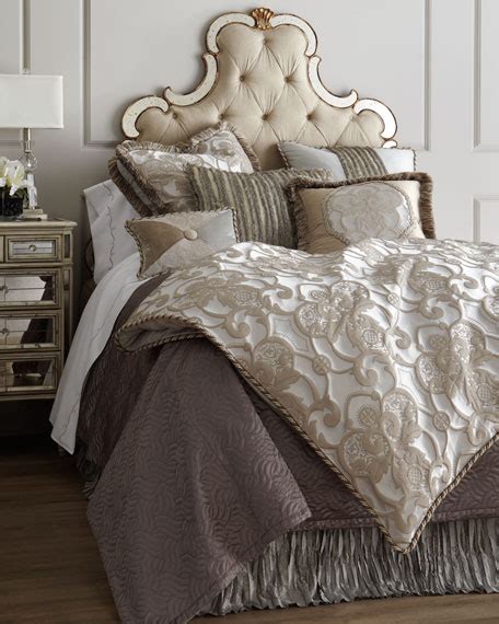 Dian Austin Couture Home Pure Pewter Bedding Matching Items Neiman
