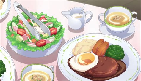Steak And Egg Salad And Soup 👌 Food Food Illustrations Food And Drink